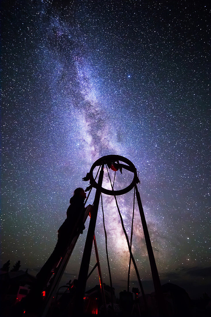 Large Amateur Reflecting Telescope and Milky Way