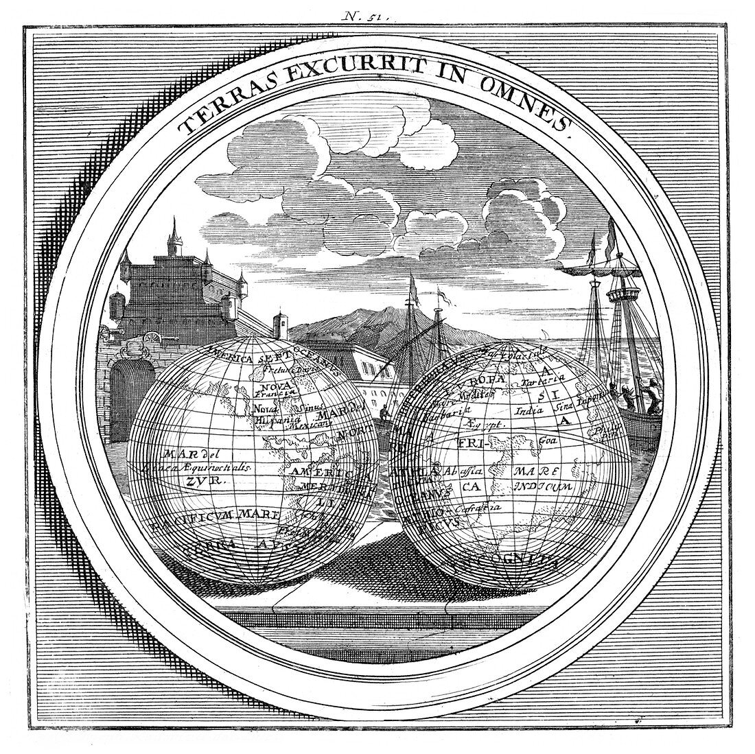 Meteorologia, Atlantic and Pacific Oceans, 1709