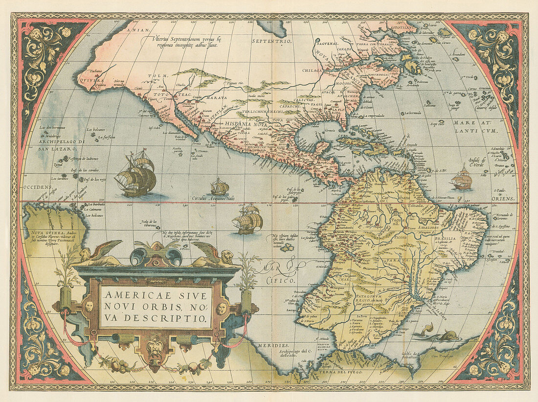 Theatrum Orbis Terrarum, The New World, 1570