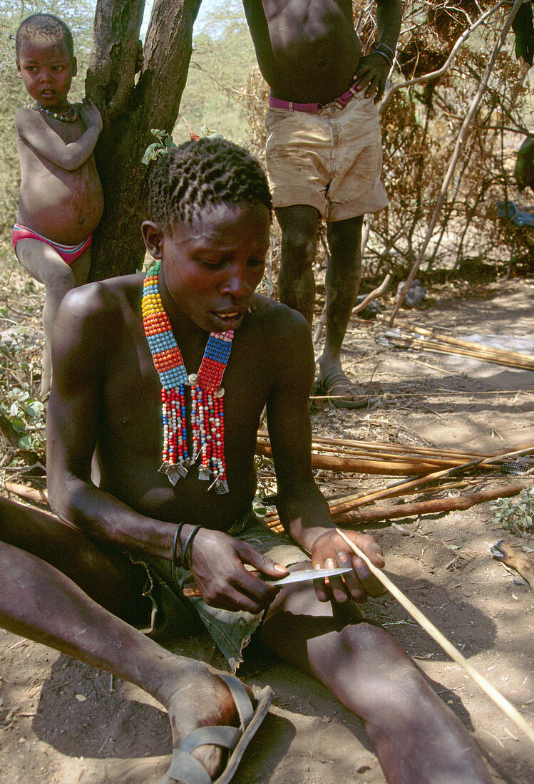 Hadza (Hadzabe, Hadzape) people, Tanzania