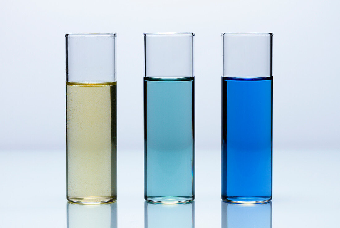 Salt solutions with pH indicator