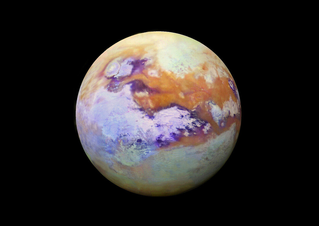 Titan, Moon of Saturn, Infrared View