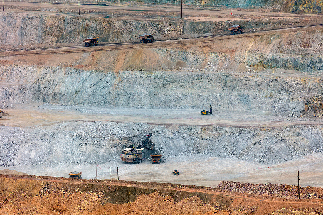 Copper Deposits in the Morenci Copper Mine