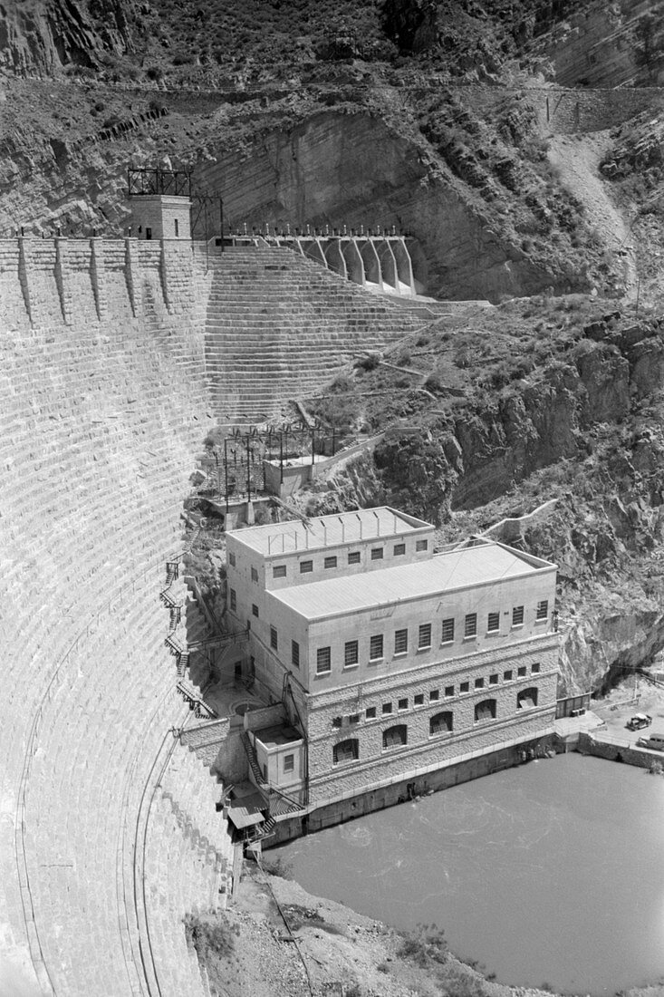 Power House, Roosevelt Dam, 1940