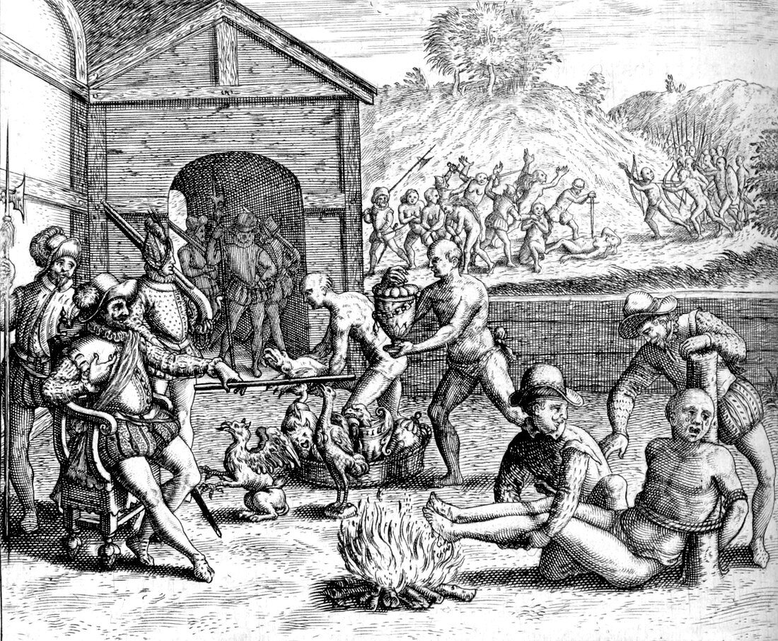 Spanish Persecution in the West Indies, 16th Century