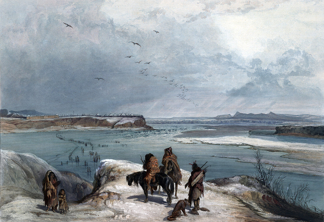 Native American Mandan Indians, 1833