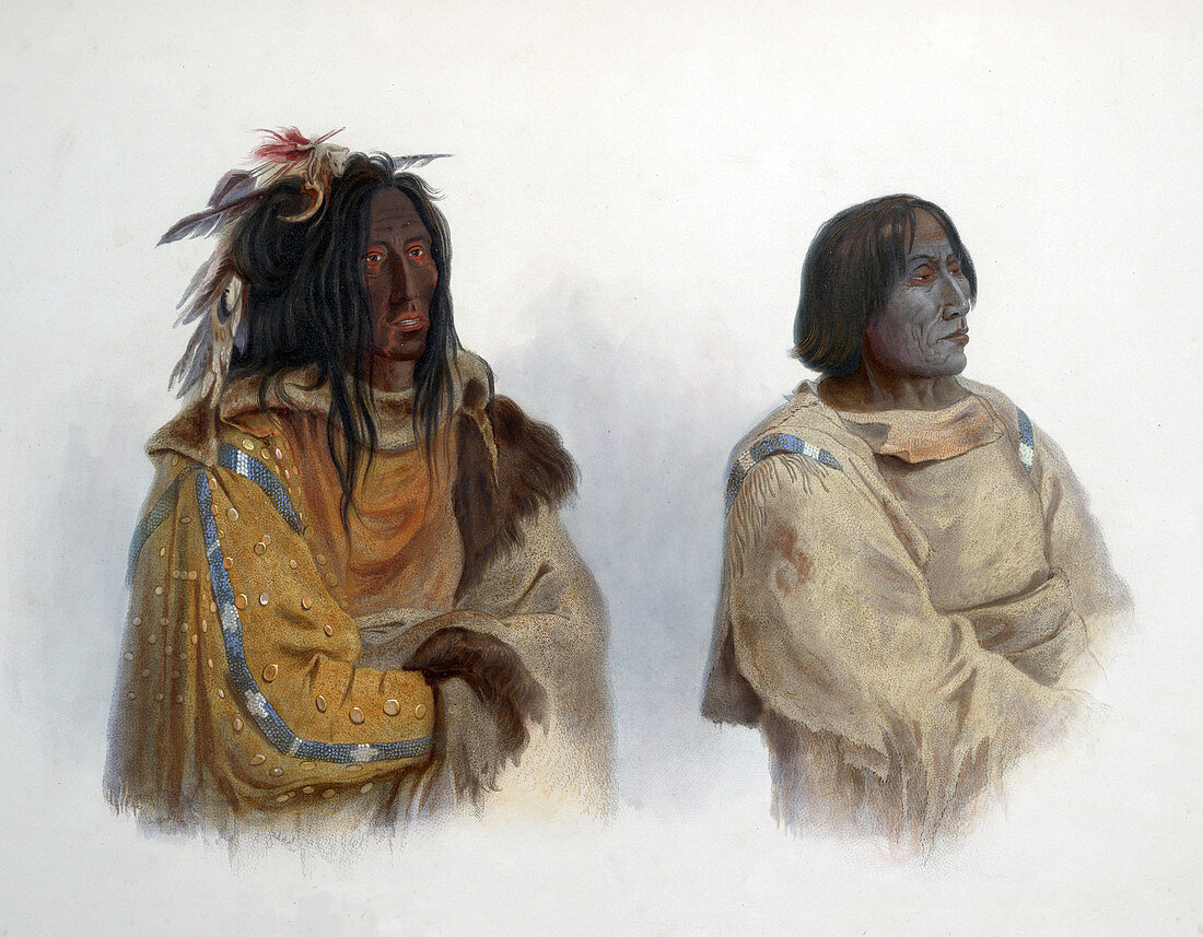 Natve American Blackfoot Confederacy Indian Chiefs, 1830s