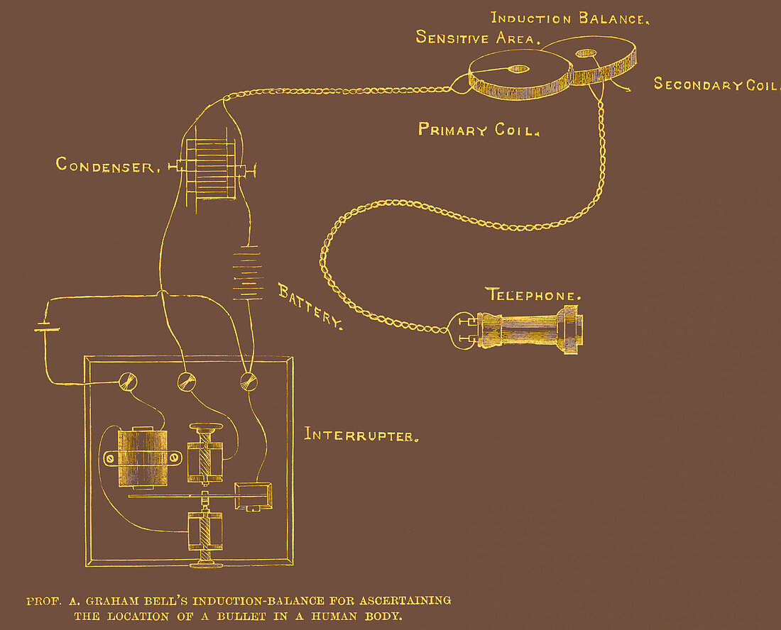 Alexander Graham Bell, Metal Detector, 1891