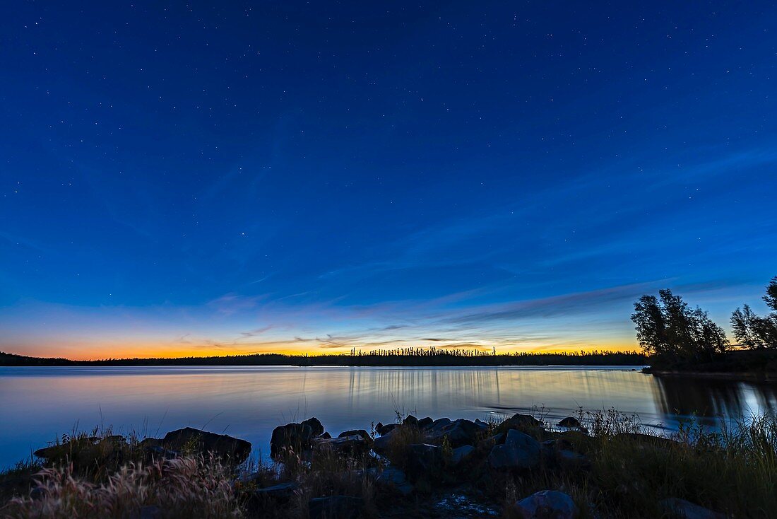 Big Dipper in Twilight at Tibbitt Lake, Canada