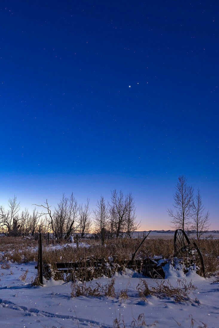 Jupiter and Mars at Dawn