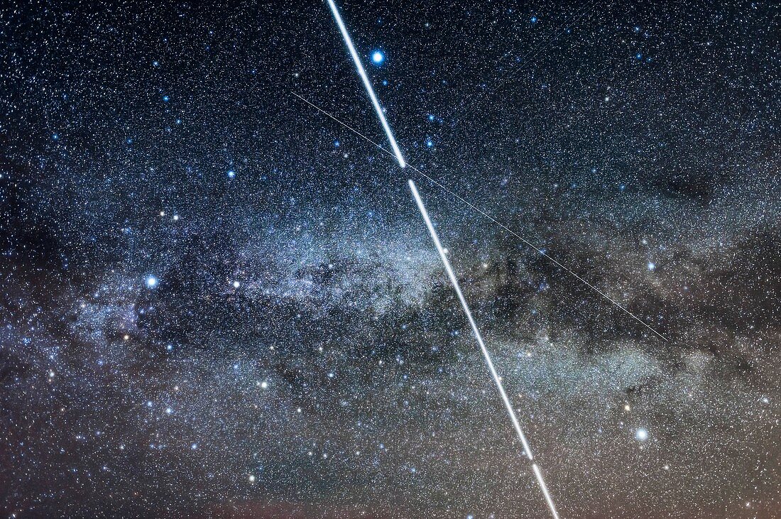 International Space Station and Milky Way