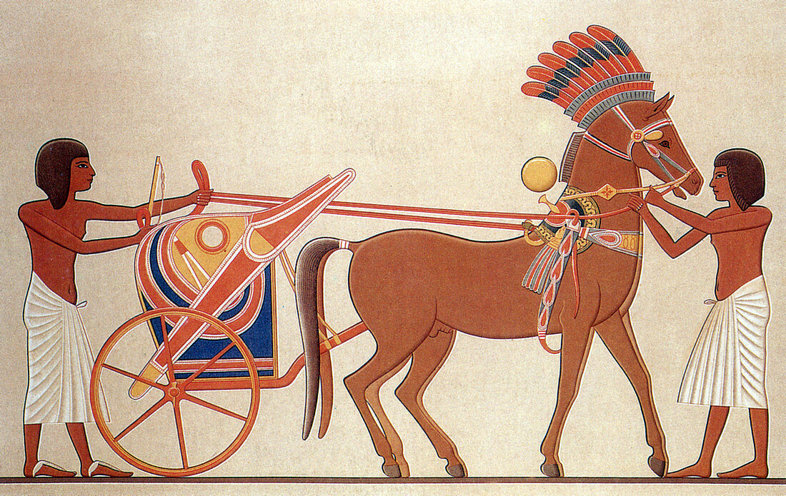 Royal Chariot, Amarna Art, 18th Dynasty