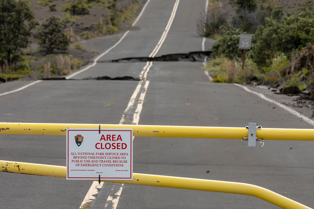 2018 Kilauea volcano eruption damage, Hawaii,