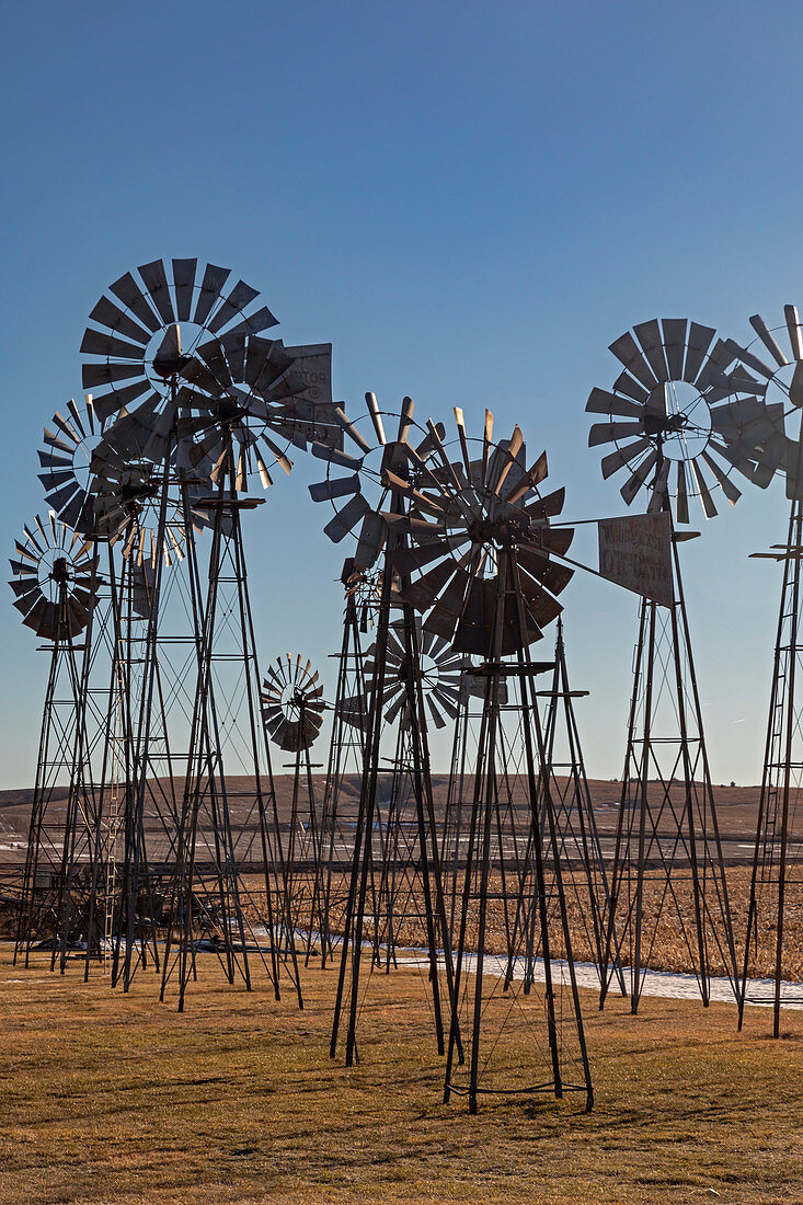 Windmills, Nebraska, USA