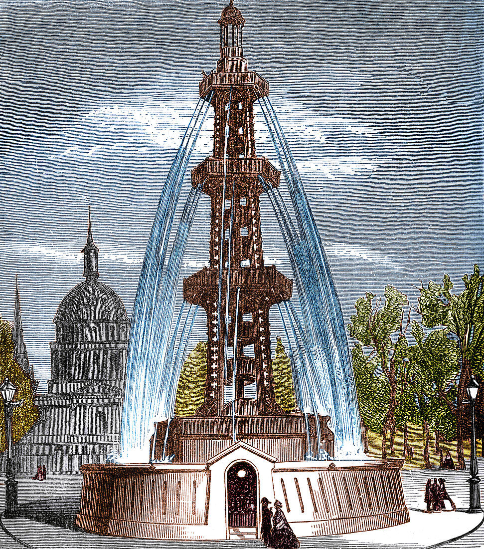 Grenelle Artesian Well of Paris, 1841