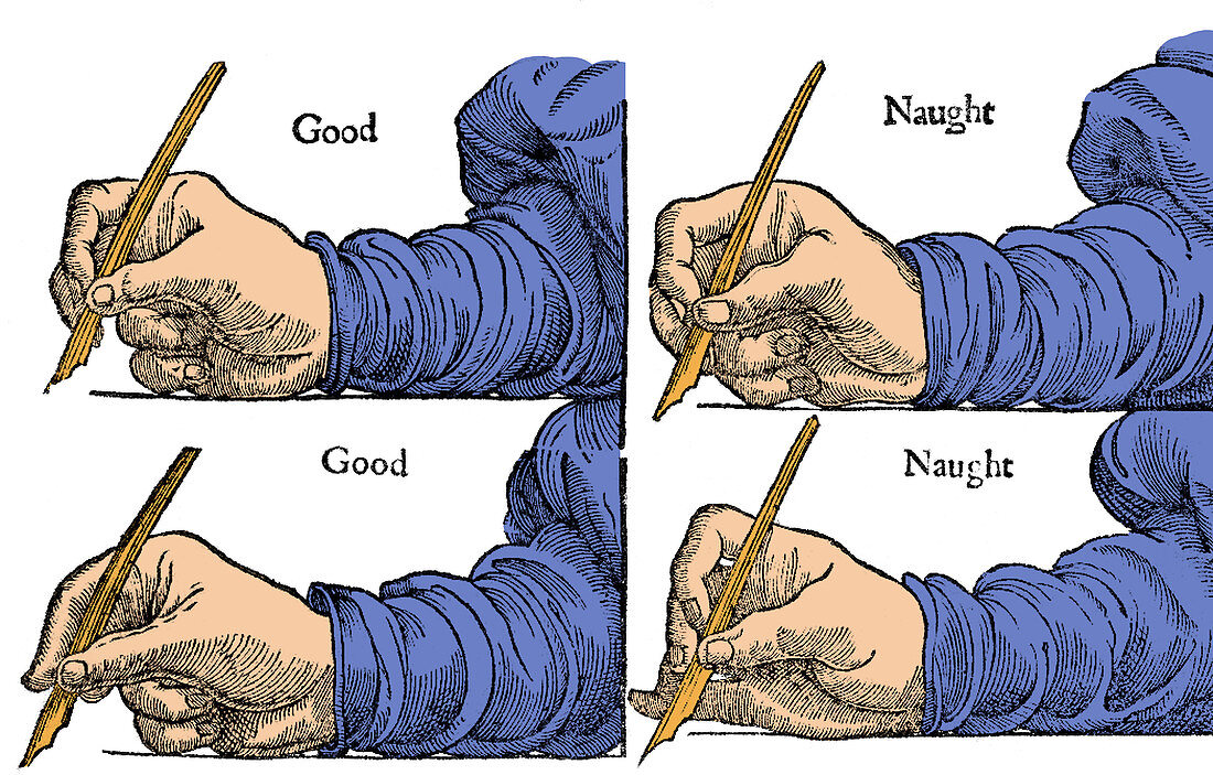 How to Hold Your Pen, 1611
