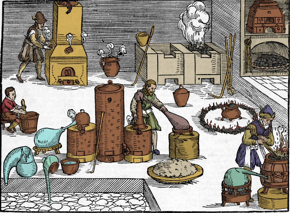 Alchemy, Distillation, 1580