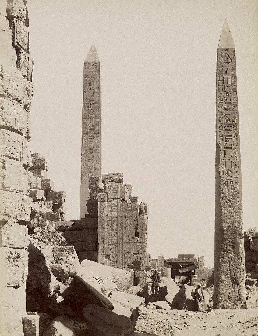 Sanctuary at Karnak, Egypt, 1880s