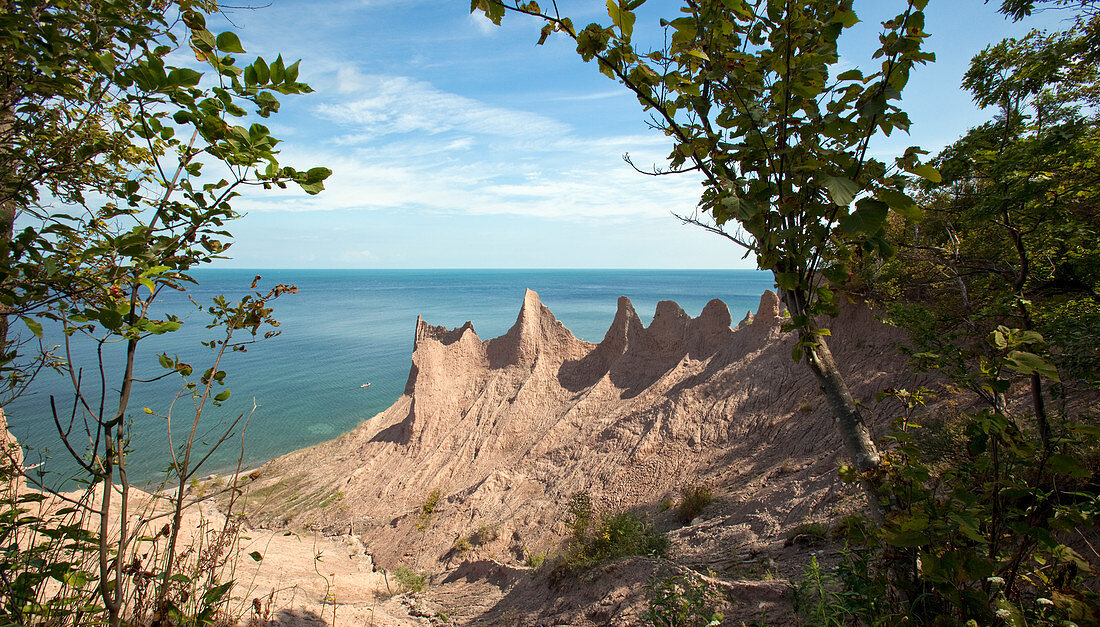 Eroded Drumlin at Chimney Bluffs State Park, NY