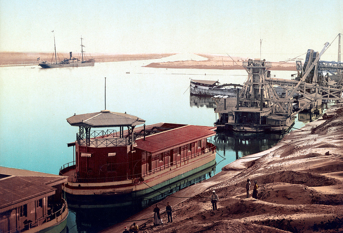 Suez Canal, Port Said, 1905