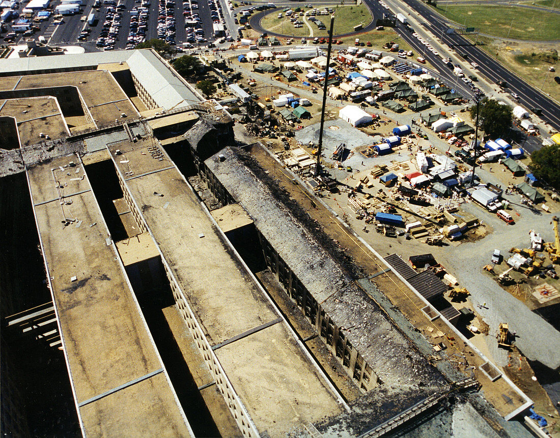 Pentagon Disaster Site, 2001