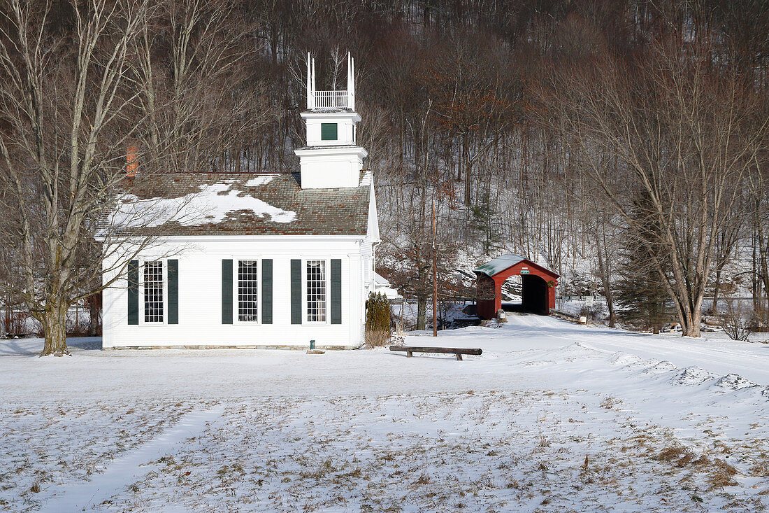 Arlington Vermont in winter