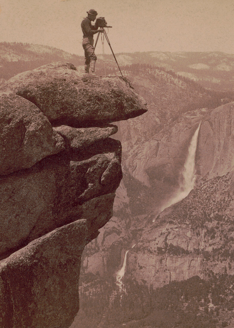Photographing Yosemite Falls, 1902