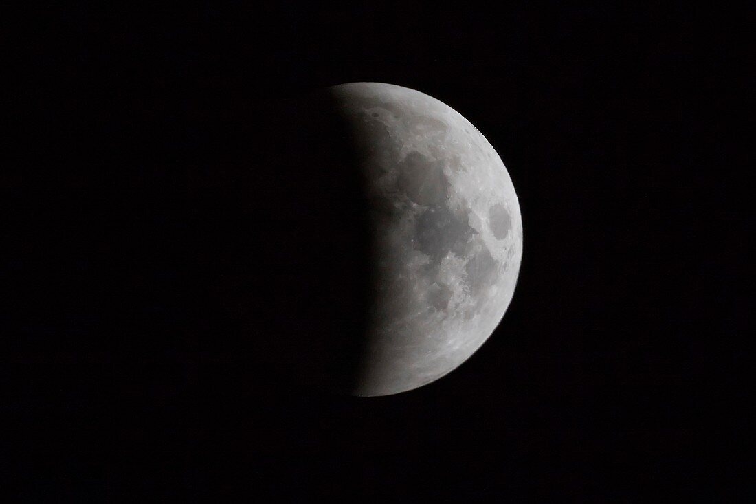 Start of total lunar eclipse, July 2018