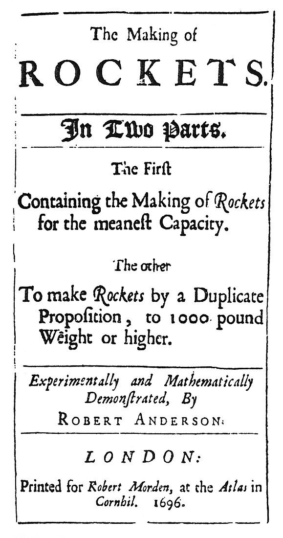 Anderson's rocket treatise, 17th century