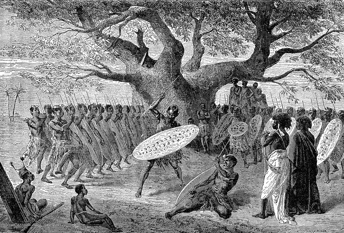19th Zulu warriors, illustration