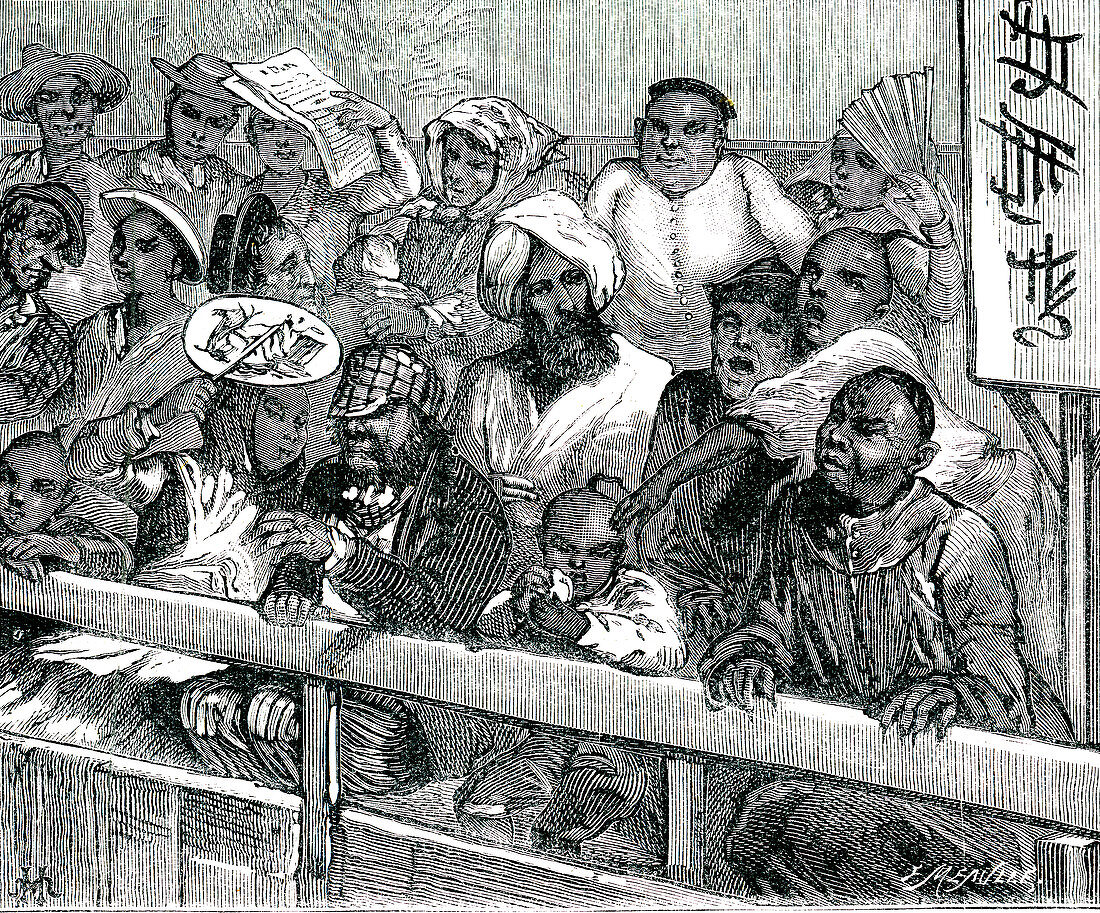 19th Century horse racing, Hong Kong, illustration