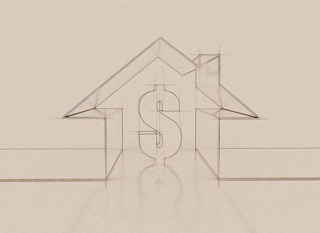 Housing market, conceptual illustration