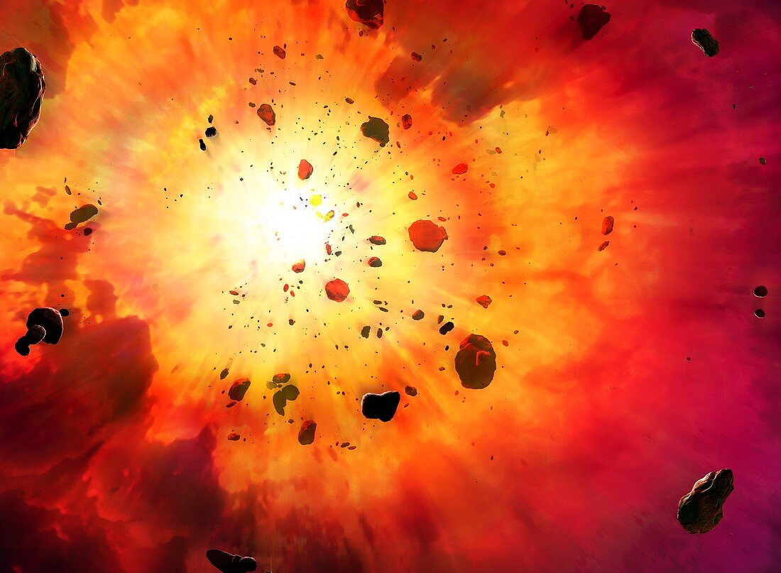 Explosion, illustration
