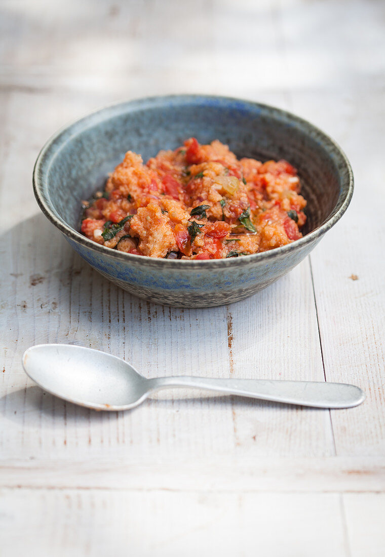 Tomato and bread soup (Italy)