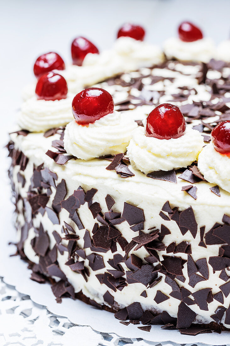 Black Forest cake (close up)