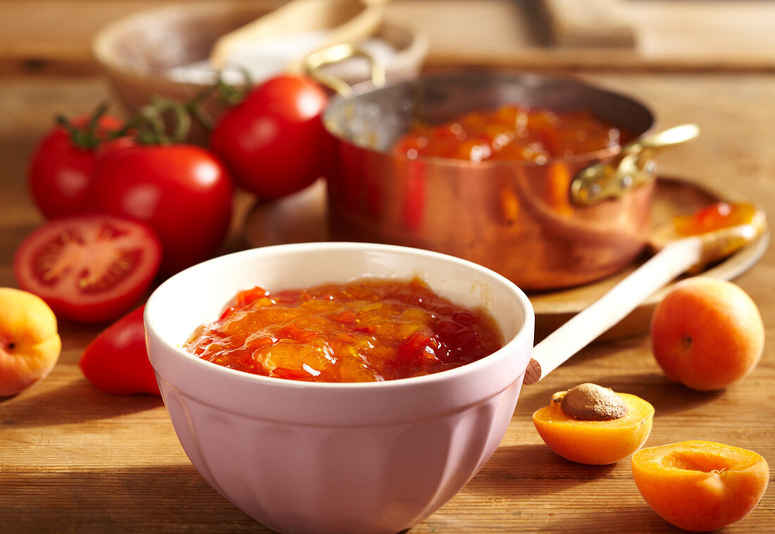 Apricot and tomato jam