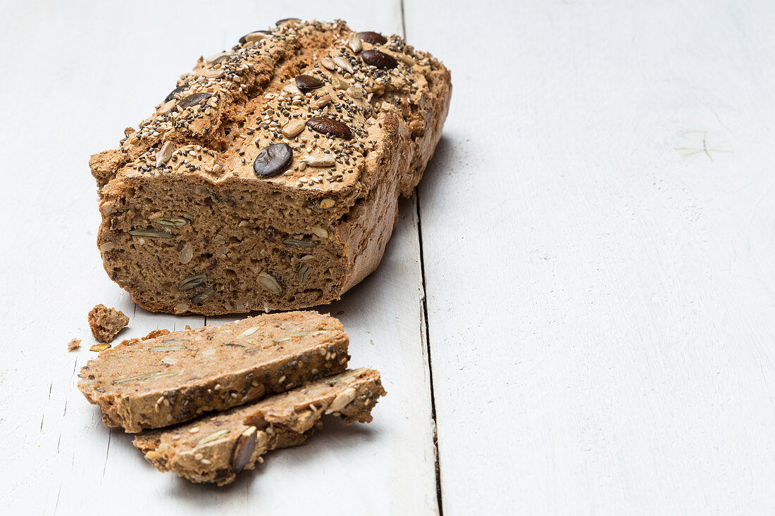 Homemade organic wholemeal bread