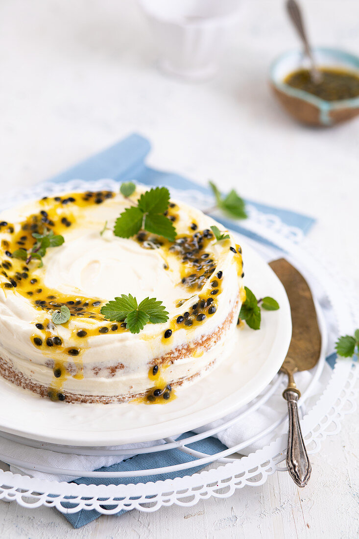 Passion fruit cake