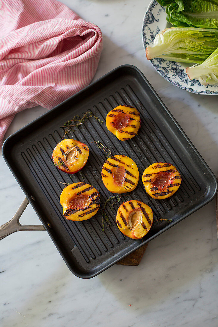 Grilled nectarines