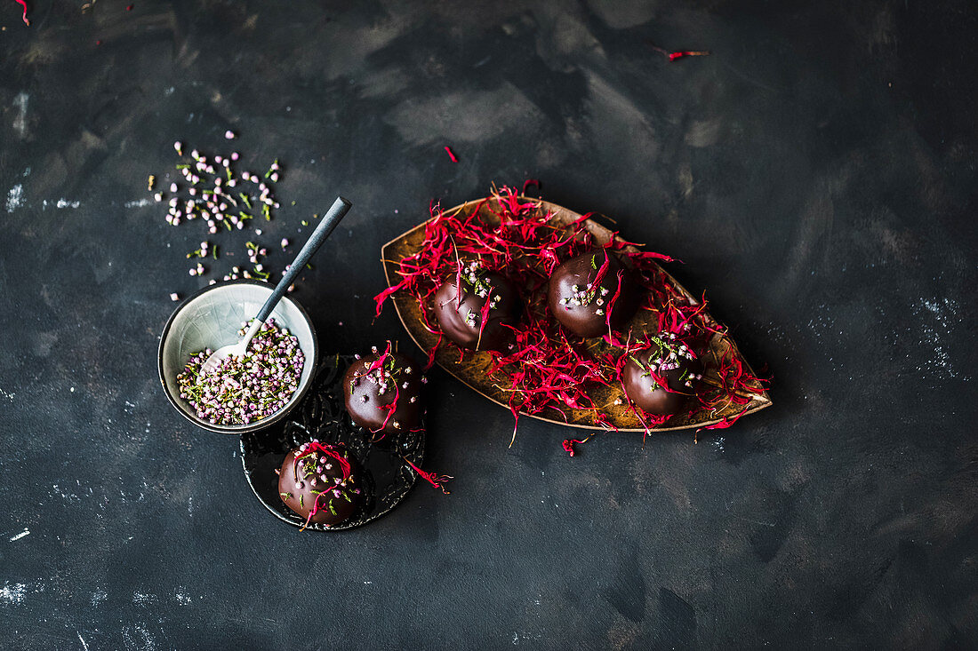 Chocolates with chili chocolate