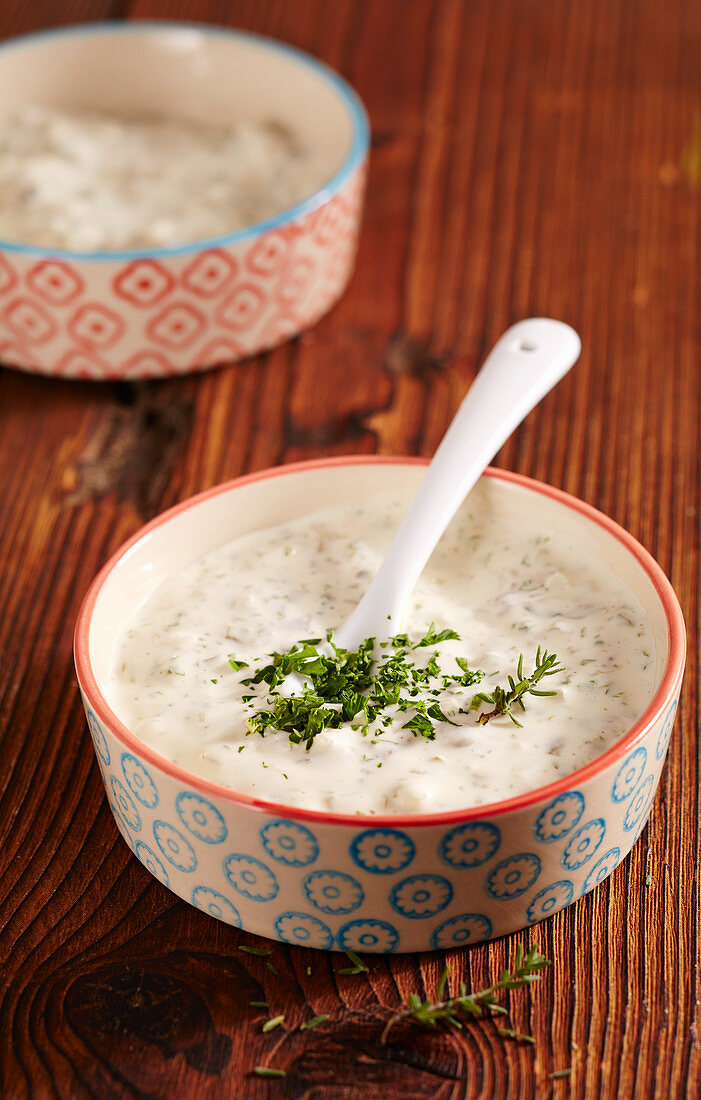 Remoulade as a dip for a fondue