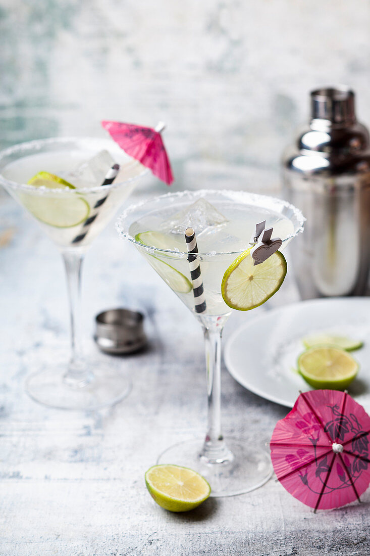 Classic Margarita cocktails