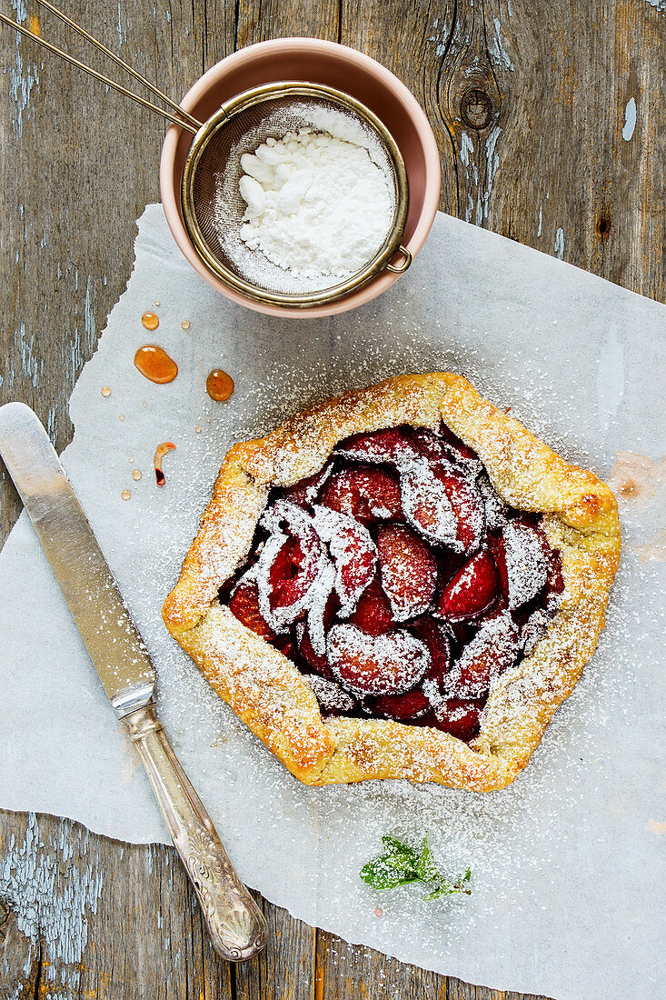 Plum sweet pie