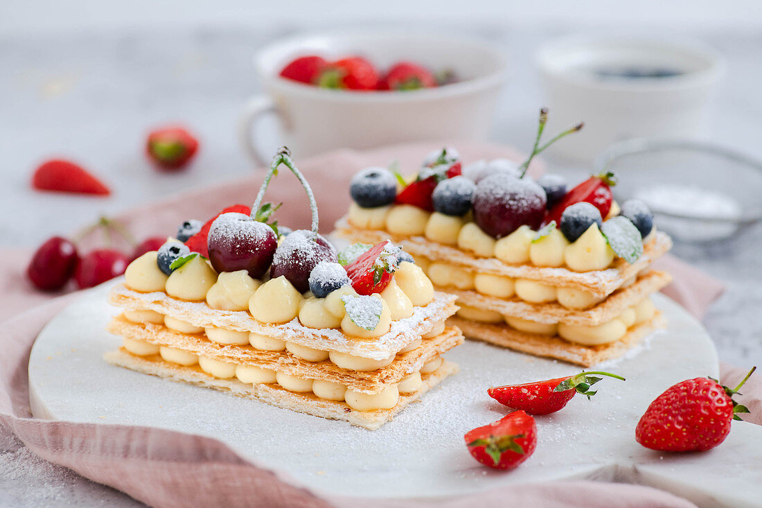 Millefeuille - French cream cakes