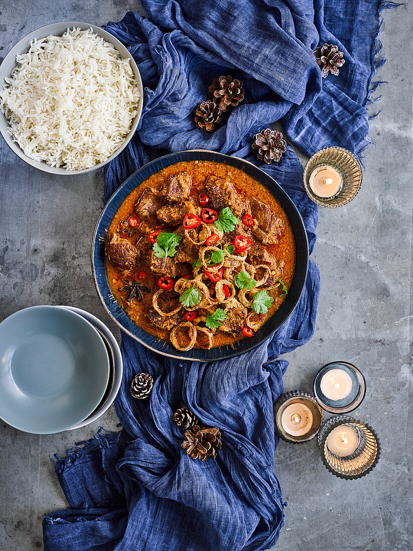 Beef shin rendang