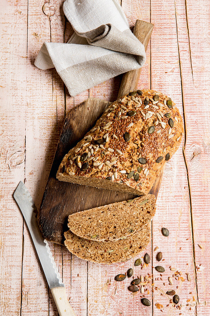 Fine wholemeal spelt and oat bread