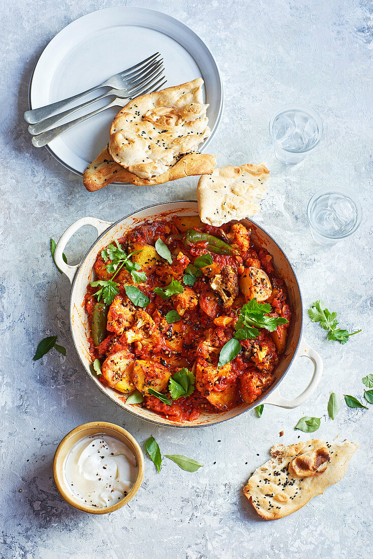 Roasted aloo gobi