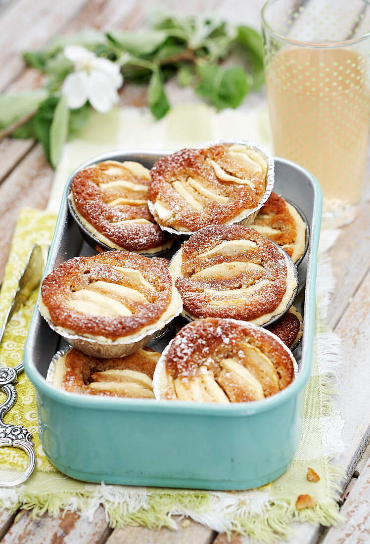 Apple pies in box