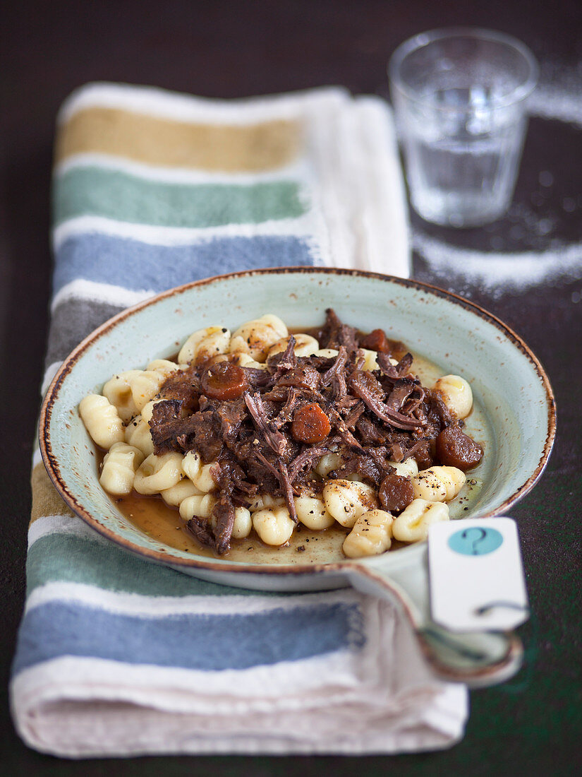 Gnocchi mit Pferdefleischragout