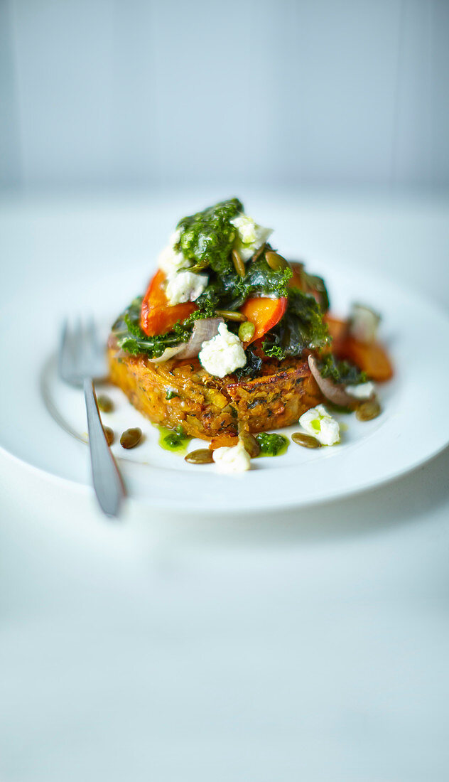 Butternut and sweet potato rösti